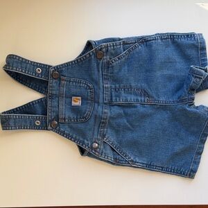 Carhartt baby 18 month Classic Blue Overalls (short-alls) excellent condition